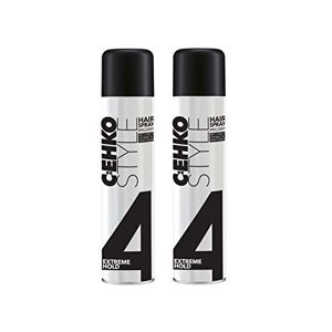 CEHKO C:EHKO Hairspray Brilliant Lot de 2 sprays pour cheveux 400 ml - Publicité
