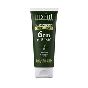 Luxéol Shampoing Croissance Pousse de 6cm en 3 Mois* Des Cheveux Plus Longs Plus Vite Cliniquement Prouvé Formule d'Origine Naturelle Huile de Ricin, Amla & Ginseng(3) 200 ml - Publicité