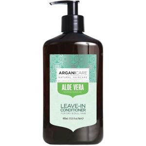 Arganicare Soin Hydratant Sans Rinçage à l'Aloe Vera Soin Cheveux secs et déshydratés Flacon 400 ml - Publicité