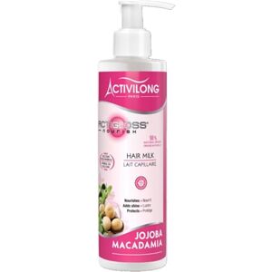 Activilong Lait Capillaire Actigloss Cheveux Ternes Et Dévitalisés Nourrit Et Protège 98 % D'Ingrédients Naturels Made In France 240ml - Publicité