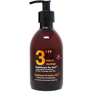 3 More Inches 3'''More Inches Cashmere Protein UV Protective Conditioner 250ml Après-Shampooing Protecteur UV Avec Filtres UV Répare et Renforce Extraits de Tournesol et Huile de Colza Sans Silicone - Publicité