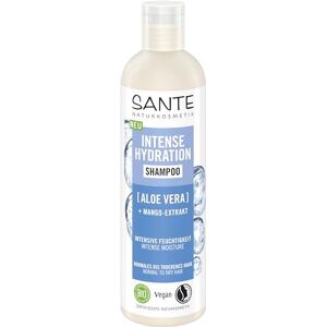 Sante Naturkosmetik Intense Hydration Shampooing Aloe Vera + Extrait de Mangue Shampooing Soin Vegan Hydratation Intense Renforce Cheveux Secs 250 ml - Publicité