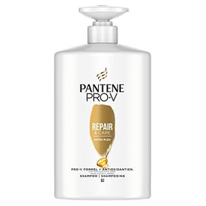 Pantene Pro-V XXL Repair & Care Shampooing pour Cheveux Abîmés, 1 litre, Pompe de Soin des Cheveux Secs, Femme, Distributeur de Shampoing - Publicité