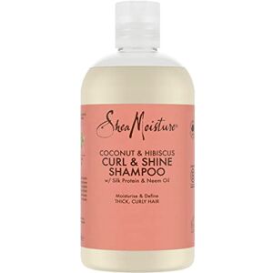 SHEA MOISTURE SheaMoisture Shampooing Noix de Coco & Hibiscus 384ml - Publicité