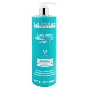 Abril Et Nature Bain Shampoo Essential Light Shampoing hydratant 1000 ml Pour Cheveux Fins et Délicats Soin pour les Cheveux aux Cellules Souches Végan - Publicité