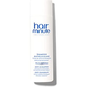 Skin Minute HAIR MINUTE • SHAMPOO ANTI-PELLICULAIRE FLEUR DE LOTUS & ROMARIN • Nettoie, Cuir chevelu sec et irrité, Naturel・Cheveux 200ml - Publicité