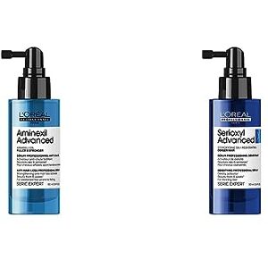 L'Oréal Professionnel L’Oréal Professionnel – Pack Complet Anti-Chute et Fortification des Cheveux Affaiblis – +8000 cheveux dès 6 semaines* Sérum Fortifiant + Sérum Densifiant + Shampoing Corporisant, Serioxyl, Aminexil - Publicité