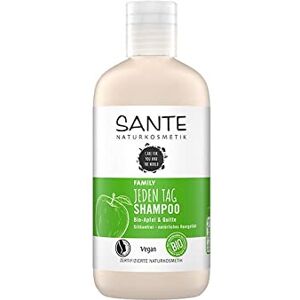 Sante Naturkosmetik Shampoing tous les jours Pomme et quitte bio Soin doux pour cheveux normaux Nettoyage doux quotidien Hydratant Végétalien 250 ml - Publicité