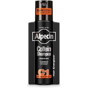 Alpecin Black Shampooing pour Hommes avec nouveau parfum 250ml   Shampooing pour la Croissance des Cheveux   Shampooing pour Hommes pour des Cheveux Naturels et Forts - Publicité