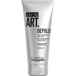 L'Oréal Professionnel , Pâte Cheveux Destructurante & Modulable Depolish, Force 4, Fixation Forte & Looks Modulables effets Coiffés-Décoiffés, Texturisante & Matifiante, Tecni Art 100 ml - Publicité