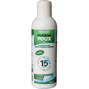 nature du monde PHARMA POUX SHAMPOING TRAITANT ANTI-POUX & LENTES. 100% à base d'actifs naturels. Shampoing qui nettoie et élimine 200ML. Publicité