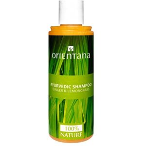 Orientana Shampooing Naturel Gingembre & Lemongrass   Vegan Ayurvédique Sans SLS SLES ALS   Anti-Chute & Démangeaisons   Hydratant & Volumisant Pour Femmes   Avec Aloe & Amla 210ml - Publicité