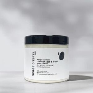 SERGE D'ESTEL PARIS Masque Cheveux Secs et Frisés 600g Nourrit Intensémment Les Cheveux Secs Élimine les Frisottis Apporte Douceur et Brillance 100% Vegan Made in Paris. Publicité