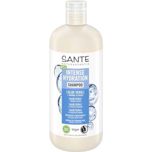 Sante Naturkosmetik Intense Hydration Shampooing Aloe Vera + Extrait de Mangue Shampooing Soin Vegan Hydratation Intense Renforce Cheveux Secs 500 ml - Publicité