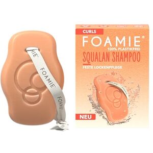 Foamie Shampooing ferme SQUALAN pour boucles, spécialisé dans les cheveux ondulés et bouclés, favorise des boucles plus soignées et définies, formule parfaite de soin des boucles, 80 g - Publicité