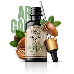 BotanyRoom Organic Argan Oil Elixir de beauté polyvalent pour des cheveux radieux, une peau éclatante et des ongles solides Pressée à froid, non raffinée et riche en nutriments essentiels - Publicité