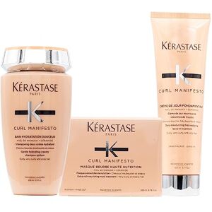 KERASTASE Curl Manifesto Shampoo 250ml Mask 200 ml Creme 150ml - Publicité