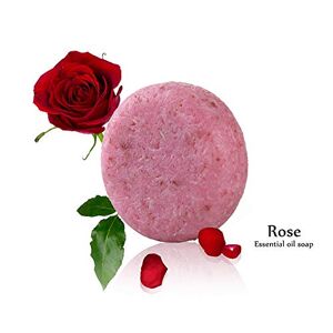 KISSION Shampooing Solide, Shampoo Bar Cheveux Sec,  100% Naturel Fait Main Shampooing Savon Cheveux, Convient aux cheveux secs/gras Nourrir abondance des cheveux (Rose) - Publicité