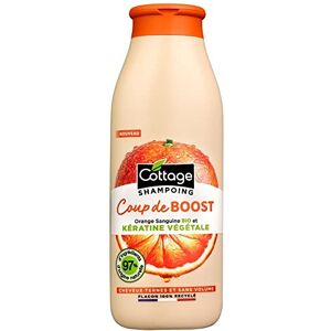 Cottage Shampoing Coup de Boost à la kératine végétale Cheveux ternes et sans volume 97% d'ingrédient d'origine naturelle Flacon 100% recyclé 250ml - Publicité