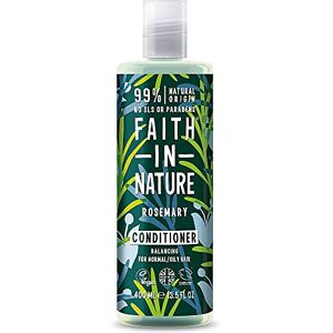 Faith In Nature Après-Shampoing Naturel Romarin, Stabilisateur, Végan et Respectueux des Animaux, Sans Parabènes et Sans SLS, Cheveux Normaux à Gras, 400ml - Publicité