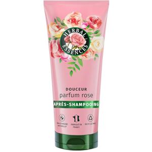 Head & Shoulders Herbal Essences Douceur Après-Shampoing Parfum Rose 200ml Aide à Rendre les Cheveux Secs Soyeux, Ingrédients d'Origine Naturelle et Essence de Rose, Végan et non Testé sur les Animaux - Publicité