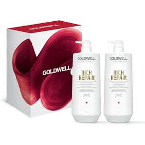 Goldwell Dualsenses Rich Repair Restoring Shampoo 1000ml Conditioner 1000ml - Publicité