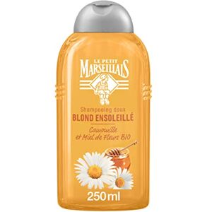 Le Petit Marseillais Shampooing doux Blond Ensoleillée camomille et miel bio Le flacon de 250 ml - Publicité