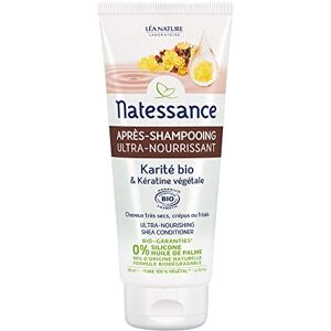 Natessance Après-Shampooing Ultra-Nourrissant Karité Bio & Kératine Végétale Certifié Bio Cosmos Organic Tube 100% Végétal 200 ml - Publicité