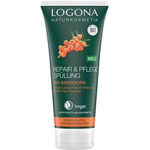 LOGONA Naturkosmetik Repair & Soin Après-shampoing à l'argousier bio Intesive Soin pour cheveux secs et abîmés Reapré 200 ml - Publicité