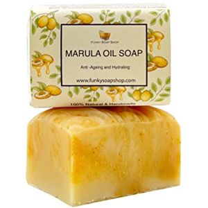 Funky Soap Marula (Africa's Miracle Huile) 100% Naturel Artisanal, 1 Barre de 120g - Publicité