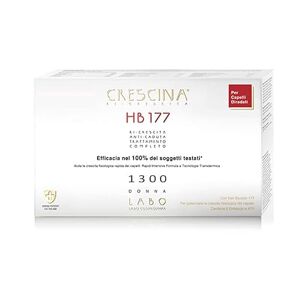 CRESCINA Transdermic Repousse et Anti-chute HB 177 Hair Booster Traitement pour la Repousse des Cheveux 1300 Femme 20+20 ampoules - Publicité