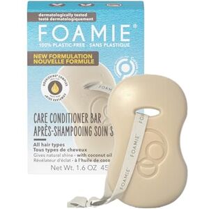 Foamie Conditioner Bar Shake your Coconut I Conditionneur solide pour cheveux secs I Soins capillaires végétaliens et sans plastique I 45 grammes - Publicité