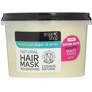 Organic Shop Masque Capillaire Nourrissant, Blanc, Argan & Amla, 250 ml - Publicité