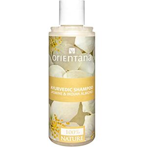 Orientana Shampooing Naturel Au Jasmin Et À L'amande Indienne   Cheveux Fins Et Clairsemés   Vegan Ayurvédique   Sans SLES ALS   Anti-Chute Et Démangeaisons   Hydratant Et Volumisant 210ml - Publicité