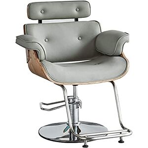 AuLYn Chaise hydraulique pour le travail ou la maison, chaise de coiffure pour salon de beauté, chaise de barbier, coiffure, coupe de cheveux, équipement de coiffure hydraulique (420 lb) (noir sans pé - Publicité