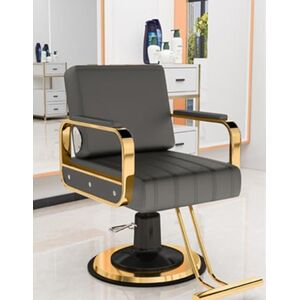 IBOWZ Fauteuil de Coiffeur Chaise de barbier, chaise de salon pour coiffeur, chaise de coiffure polyvalente avec pompe hydraulique, chaise de salon professionnelle dorée, chaise de shampoing, chaise de tat - Publicité