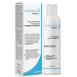 Licofarma Xoriderm Shampoo délicat et utile en cas de psoriasis et de dermatite du cuir chevelu, et en cas de démangeaisons et de rougeurs de ce dernier - Publicité