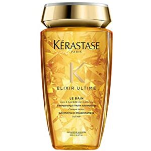 KERASTASE Kérastase, Elixir Ultime, Shampoing Brillance Nourrissant & Hydratant, Pour Cheveux Secs & Ternes, Bain Elixir Ultime, 250 ml - Publicité