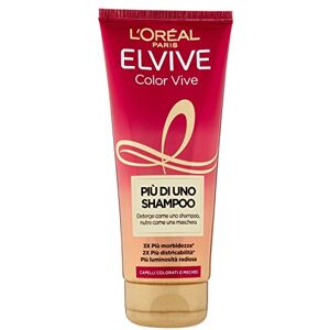 L’Oréal Paris L'Oreal Paris Elvive Plus qu'un Shampoing, Color Vive, Shampoing nutritif pour cheveux colorés ou avec méches - Publicité