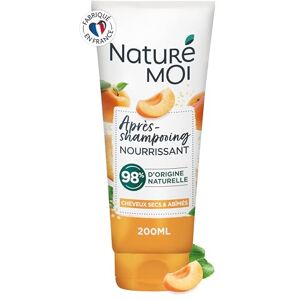 Naturé moi Après Shampooing Sans Sulfate Nourrissant Démélant, Répare Cheveux Secs, Abîmés Abricot, Huile de Sésame Bio 98% d'Origine Naturelle 200 ml - Publicité