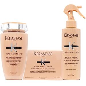 KERASTASE Curl Manifesto Shampoo 250ml Mask 200 ml Spray 190ml - Publicité