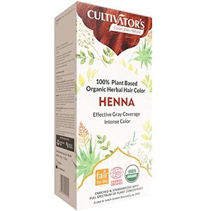 CULTIVATOR'S Teinture Cheveux Vegan 100% Bio Henné Commerce Équitable - Publicité