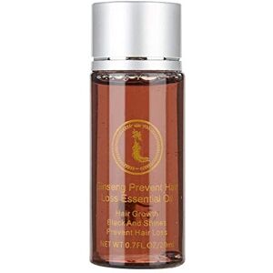 Antilog Huile essentielle de soin de cheveux de ginseng réparatrice hydratante de cheveux Huile endommagée de soins capillaires d'allaitement pour des cheveux plus épais et plus sains (20ml) - Publicité