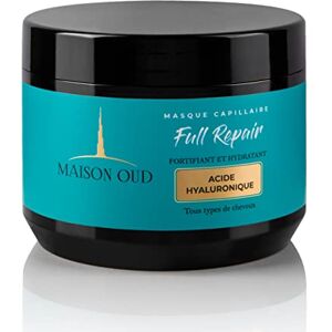 Maison OUD Masque Capillaire à base d'Acide Hyaluronique, Sans Parabène et Formol, Hydratation, Souplesse et Brillance pour Cheveux Secs, 500 ml - Publicité