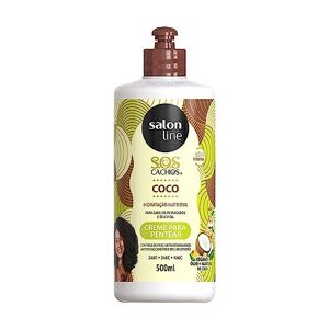 Salon Line Linha Tratamento (SOS Cachos)  Crème para Pentear de Coco Tratamento Profundo 500 ml - Publicité