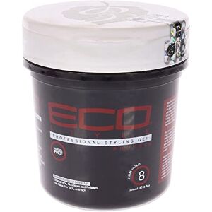 ECOCO Eco Style Gel, Protein, Sans Alcool, Tenue Ferme 8, Pour cheveux Naturellement Secs, Renforce, Nourrit et Protège, Ne s'écaille pas, Ne colle pas, Antidémangeaisons, 236 ml - Publicité