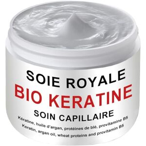 soie royale Soin Capillaire BIO KERATINE 250 ml Masque BIO Naturel Répare Hydrate Nourrit Démêle Lisse tous types de cheveux Offert 1 Sérum  BIO Cure Soyeuse 15 ml - Publicité