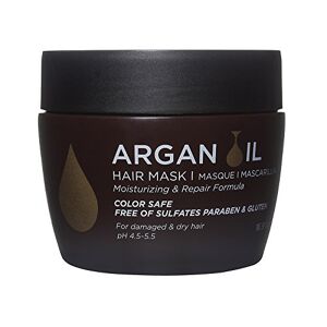 Luseta Masque avec Huile d'Argan Répare et Hydrate les Cheveux Secs et Abimés Idéal pour les Cheveux Colorés Sans Sulfates, 500 ml - Publicité