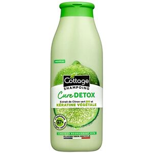 Cottage Shampoing Cure Detox à la kératine végétale Cheveux regraissant vite 97% d'ingrédient d'origine naturelle Flacon 100% recyclé 250ml - Publicité