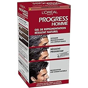L’Oréal Paris L'Oréal Paris Progress Homme, Gel de Repigmentation Naturelle, Coloration des Cheveux Blancs, 4 Applications & 1 Shampooing Nutritif Inclus - Publicité